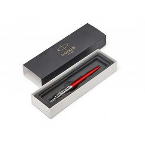 Шариковая ручка Parker Jotter Essential, Kensington Red CT, красный/серебристый