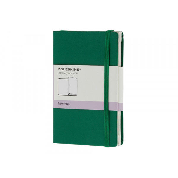 Папка Moleskine Portfolio (с кармашками), Pocket (9х14см), зеленый