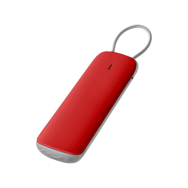 Портативное зарядное устройство &quot;Флэт&quot;, 3000 mAh, красный