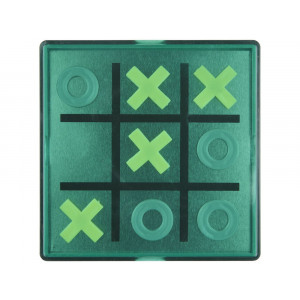 Магнитная игра Winnit tic tac toe, зеленый прозрачный