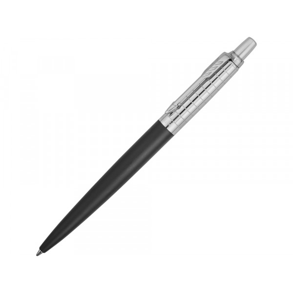 Шариковая ручка Parker Jotter Premium, Bond Street Black Grid CT, черный/серебристый