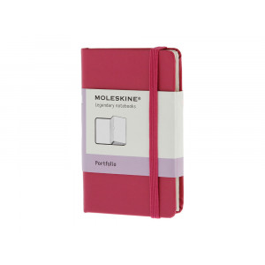 Папка Moleskine Portfolio (с кармашками), ХSmall (6,5x10,5см), розовый