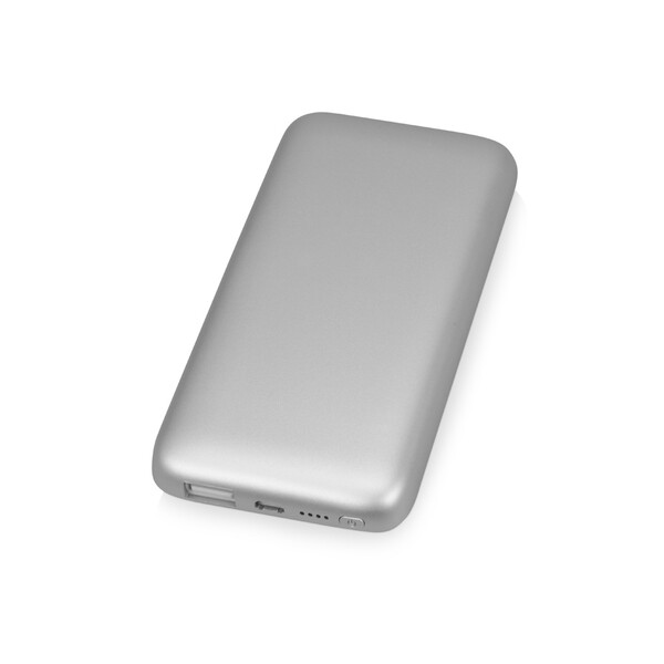 Портативное зарядное устройство XOOPAR BUBBLE BANG, 5 цветов подсветки, 5000 mAh, серебристый