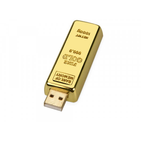 Флеш-карта &quot;Слиток золота&quot;  USB 2.0 на 4 Gb