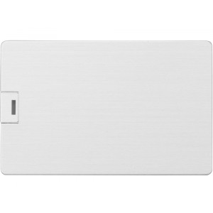 Флеш-карта USB 2.0 16 Gb в виде металлической карты Card Metal, серебристый