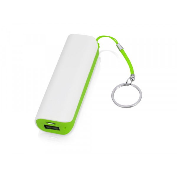 Портативное зарядное устройство (power bank) Basis, 2000 mAh, зеленое яблоко