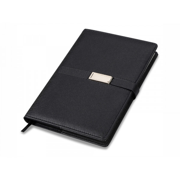 Блокнот А5 &quot;USB Journal&quot;, черный. Lettertone