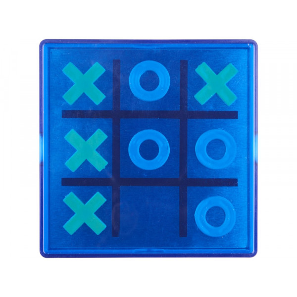 Магнитная игра Winnit tic tac toe, cиний прозрачный