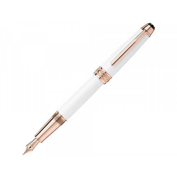 Ручка перьевая Meisterstück White Solitaire Red Gold Classique. Montblanc