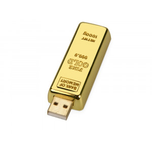 Флеш-карта &quot;Слиток золота&quot;  USB 2.0 на 4 Gb