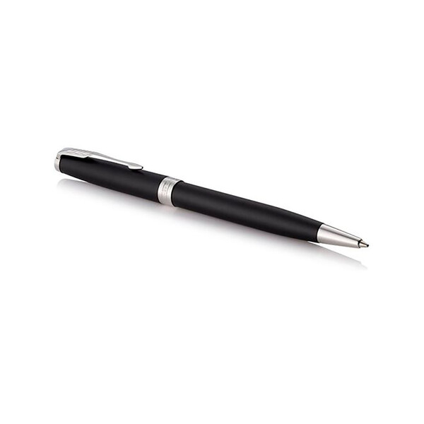 Шариковая ручка Parker (Паркер) Sonnet Core Matte Black Lacquer CT, черный/серебристый