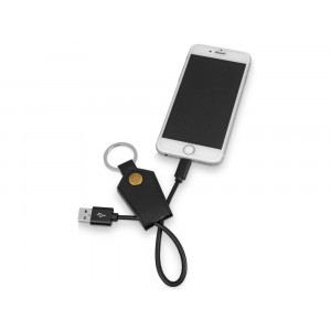 Кабель-брелок USB-Lightning «Pelle», черный