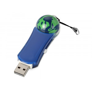 Флеш-карта USB 2.0 на 4 Gb с плавающей мини-фигурой земного шара