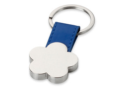 Брелок "Цветочек", синий/серебристый