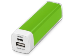 Портативное зарядное устройство "Ангра", 2200 mAh, зеленое яблоко