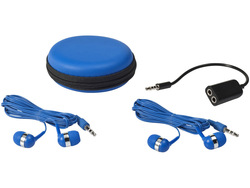 Комплект наушников со сплиттером "Dundee", синий