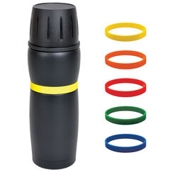 Термокружка вакуумная "Фантазия"; 500 мл;  черный,  металл; лазерная гравировка