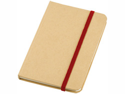 Блокнот А6 "Dictum", бежевый/красный
