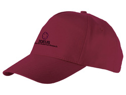 Бейсболка "Memphis" 5-ти панельная, бургунди