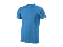 Футболка "Baseline" мужская, небесно-синий/белый