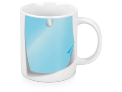 Кружка «Оставь заметку!» на 320 мл со специальным покрытием для надписей карандашом. Для того чтобы стереть надпись, достаточно ополоснуть кружку в теплом мыльном растворе. Карандаш в комплект не входит