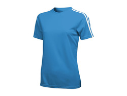 Футболка "Baseline" женская, небесно-синий/белый