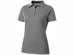 Рубашка поло "Hacker" женская, серый/черный