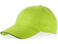 Бейсболка "Challenge" 6-ти панельная, зеленое яблоко/темно-синий