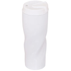 Термокружка дорожная "ICEBERG";  450 мл;  белый  металл