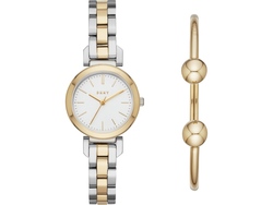 Подарочный набор: часы наручные женские, браслет. DKNY