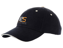 Бейсболка "New Castle C" 6-ти панельная, темно-синий/натуральный