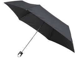Складной зонт Emily 21 дюйм с карабином, черный