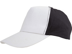 Бейсболка "Arizona" 5-ти панельная, белый/черный