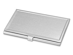 Визитница "Dario", серебристый матовый