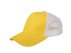 Бейсболка "Mesh" 5-ти панельная, желтый