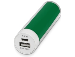 Портативное зарядное устройство "Тианж", 2200 mAh, зеленый