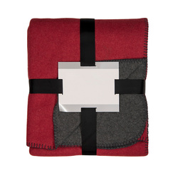 Плед "Твин" двусторонний,  бордовый,  130х150 см; 