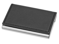 Визитница "Либерия", черный/серебристый