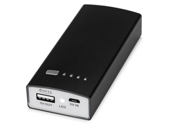 Портативное зарядное устройство "Блэк", 5000 mAh, черный