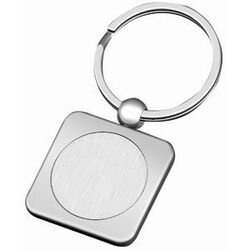 Брелок "Квадрат"; 6х3х0,3 см; металл; лазерная гравировка