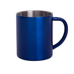 Кружка YOZAX; 300 мл; синий, металл; лазерная гравировка