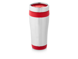 Термостакан "Elwood", серебристый/красный