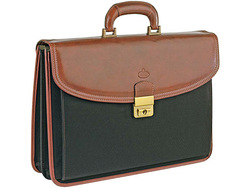 Портфель "Два континента" Giulio Barca, коричневый/черный