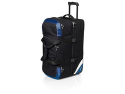 Сумка дорожная "Wembley" на колесиках, черный/синий