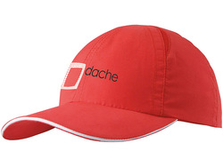 Бейсболка "Alley" 6-ти панельная, красный/белый