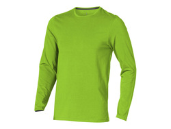 Футболка "Ponoka"  мужская с длинным  рукавом, зеленое яблоко