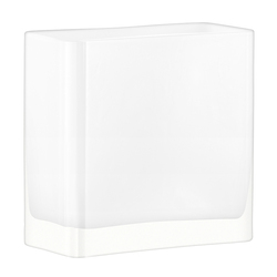 Ваза прямоугольная modular 20 x20x10 см белая