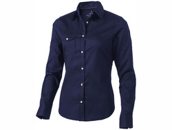 Рубашка "Nunavut" женская с длинным рукавом, темно-синий