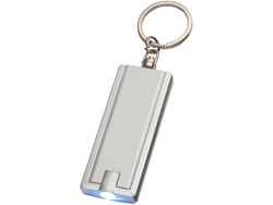 Брелок-фонарик "Castor", серебристый/серый