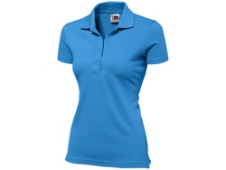 Рубашка поло "First" женская, небесно-голубой